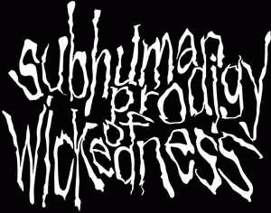 logo Subhuman Prodigy Of Wickedness